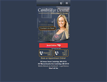 Tablet Screenshot of cambridgedentalassociates.com